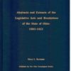 Abstracts and Extracts of the Legislative Acts and Resolutions of the State of Ohio. Vol 1-19, 1803-1821